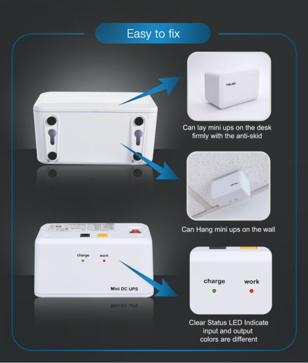 Mylion Mini DC UPS Lithium Battery Backup MU625 - Image 2